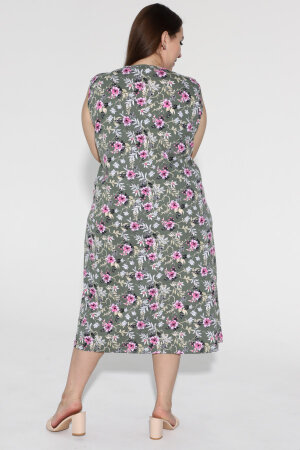 Халат Мята - оливковый ХГ-037-09