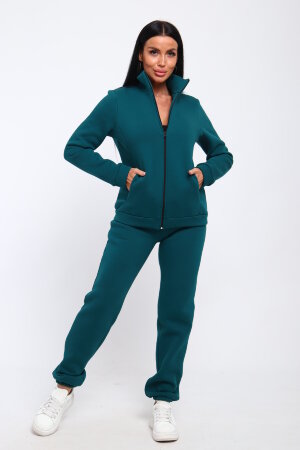 Женский костюм с брюками 19129 морская волна