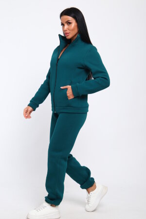 Женский костюм с брюками 19129 морская волна