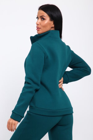 Женский костюм с брюками 19129 морская волна