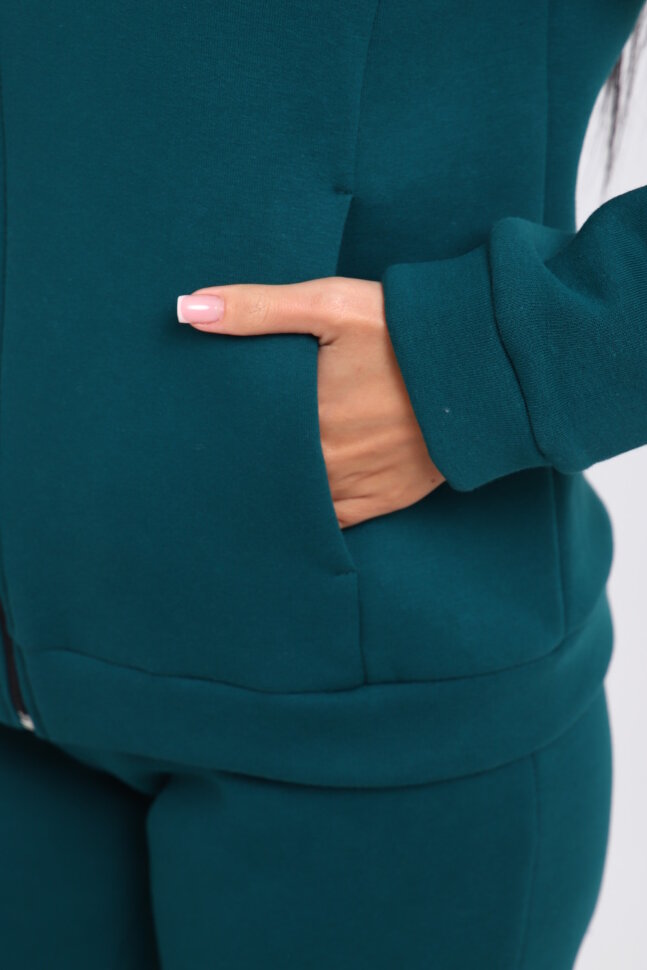 Женский костюм с брюками 19129 морская волна