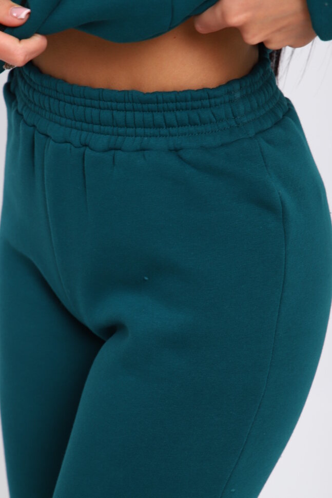 Женский костюм с брюками 19129 морская волна