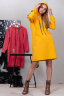 Женская толстовка-платье 6167 желтый