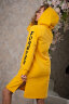 Женская толстовка-платье 6167 желтый