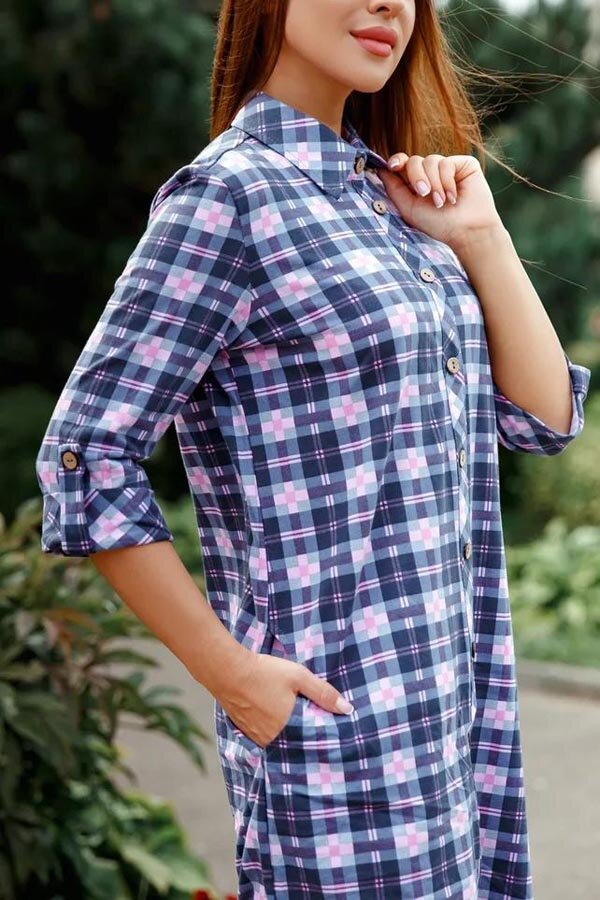 Платье рубашка Келли 6405