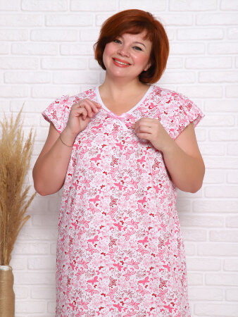 Фаина плюс бабочки сорочка ночная