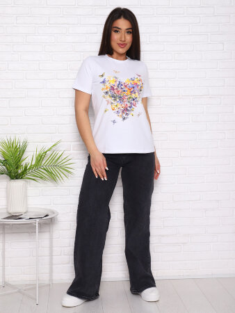 Сердце футболка женская