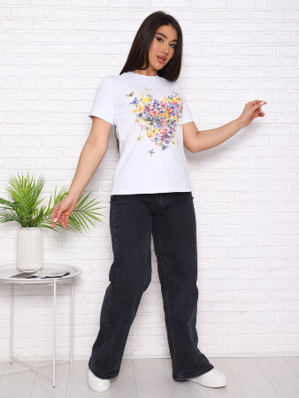 Сердце футболка женская