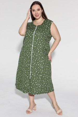 Халат Мята - зеленый горох ХГ-037-12