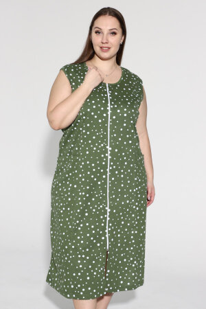 Халат Мята - зеленый горох ХГ-037-12