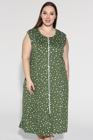 Халат Мята - зеленый горох ХГ-037-12