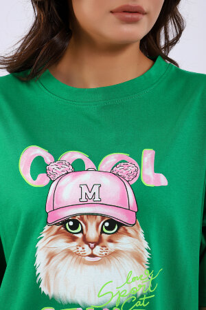 Платье женское ЕПЛ-1058 зеленый