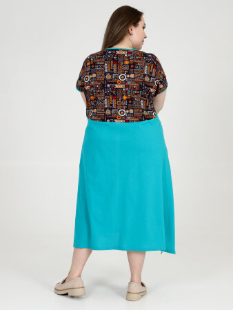 Платье Машенька бирюза ПГ-65