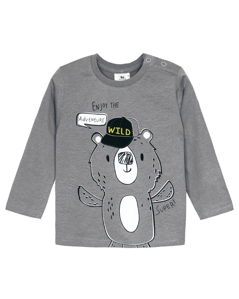 Детский джемпер для мальчика 62302 серый