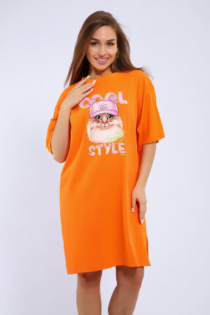 Платье женское ЕПЛ-1058 оранжевый