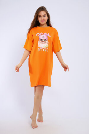 Платье женское ЕПЛ-1058 оранжевый