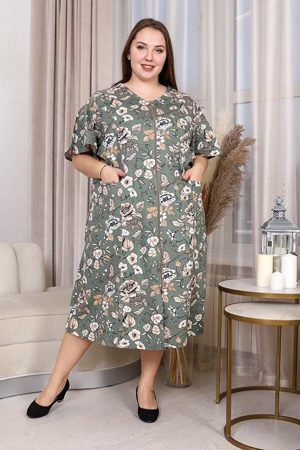 Халат Нектар зеленый ХГ-44-7