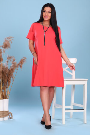 Платье женское 47031 коралл