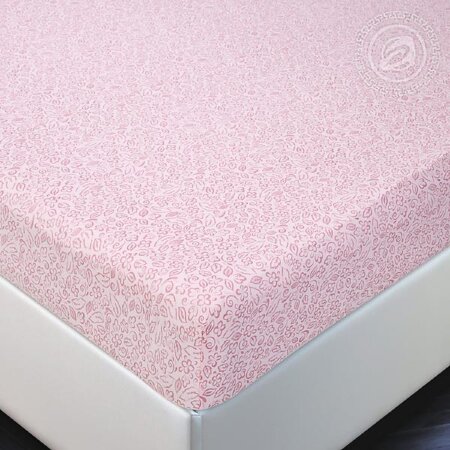 Простыня на резинке Узор, трикотаж