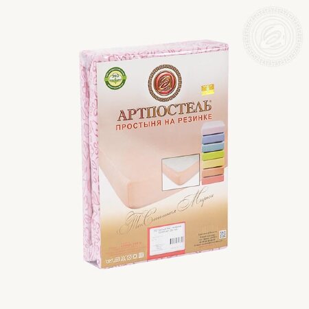 Простыня на резинке Узор, трикотаж