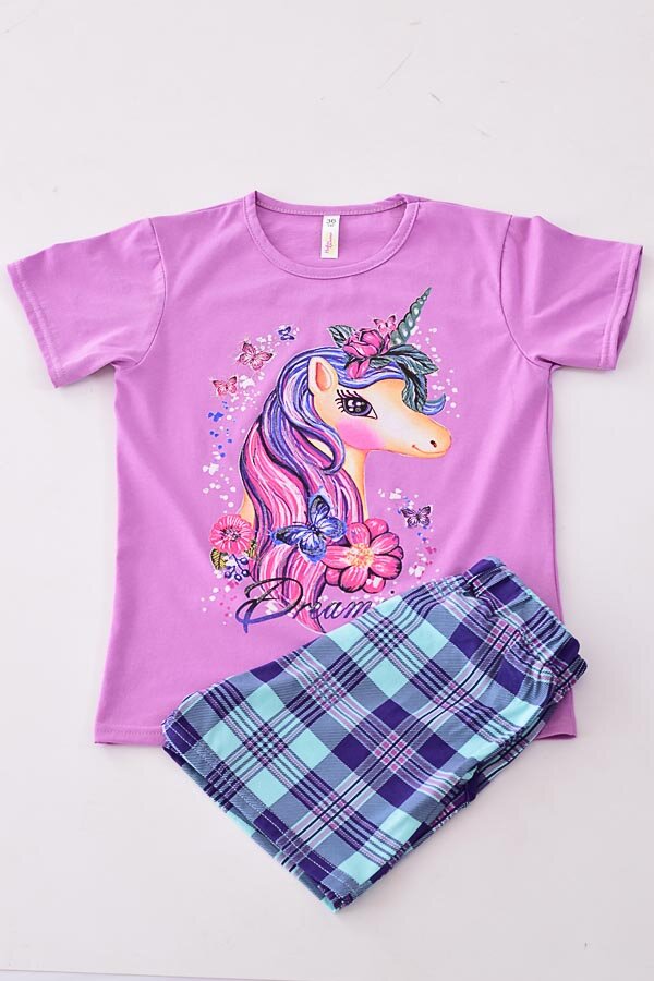 Пижама детская 7-266а (сирень)