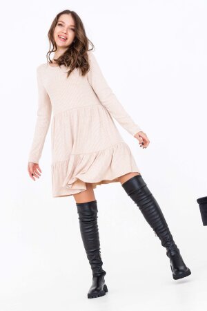 Платье женское 50512 бежевый