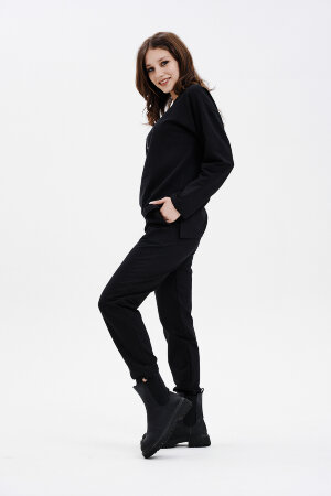 Женский костюм с брюками 67062 черный