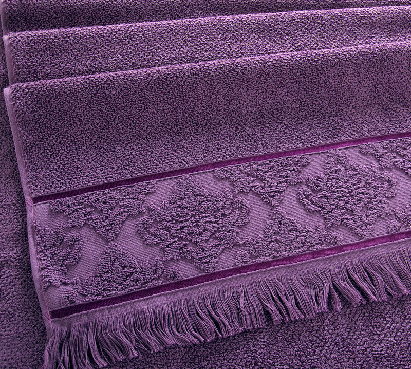 Полотенце махровое Премиум Тоскана светлый виноград, 500г/м