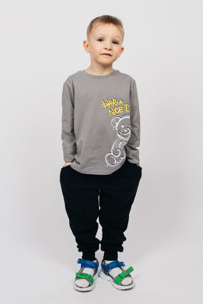 Детский джемпер для мальчика 62304 серый