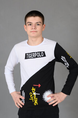 Детский лонгслив для мальчика 83016 белый