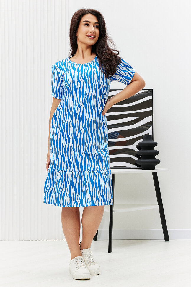 Платье женское 83704 голубой