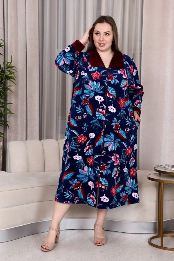 Халат Фиалка бордо ХГ-66-2