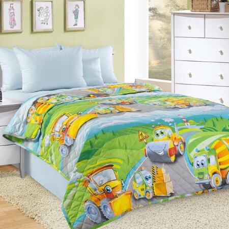 Покрывало стеганое Дорожный патруль, перкаль