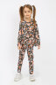 Костюм с брюками для девочки Оранжевый цветок арт-113