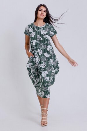 Платье женское 50516 зеленый
