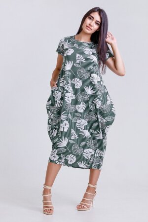 Платье женское 50516 зеленый