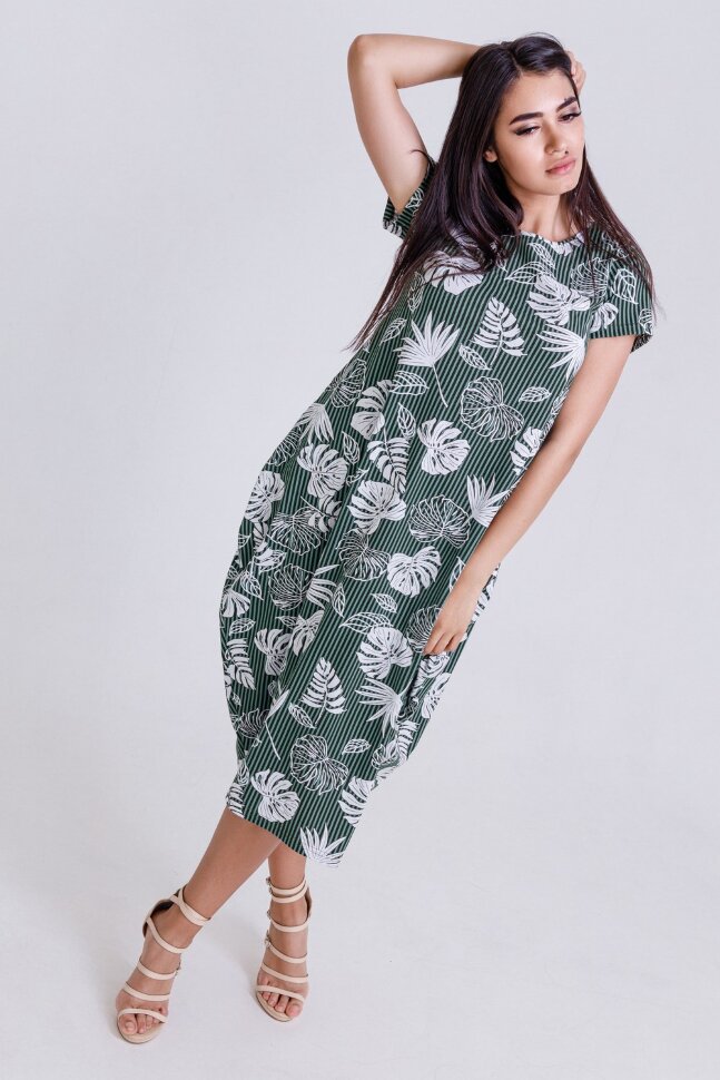 Платье женское 50516 зеленый