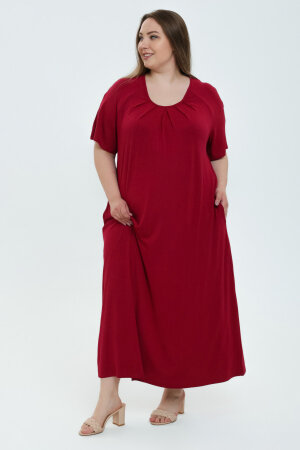 Платье Юляша бордо вискоза ПГ-О11