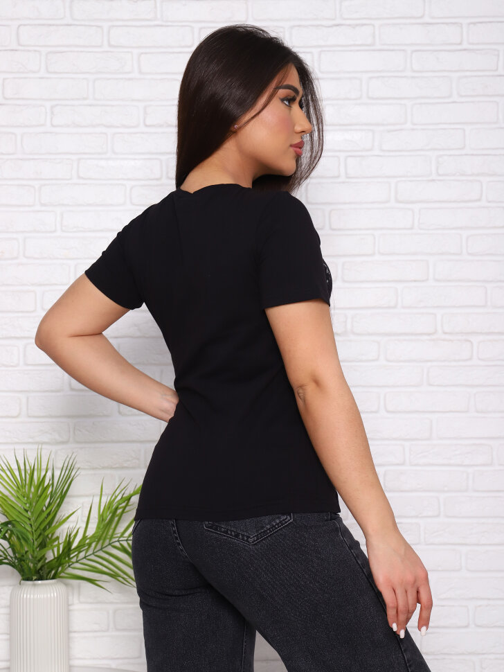Релакс чёрный футболка женская