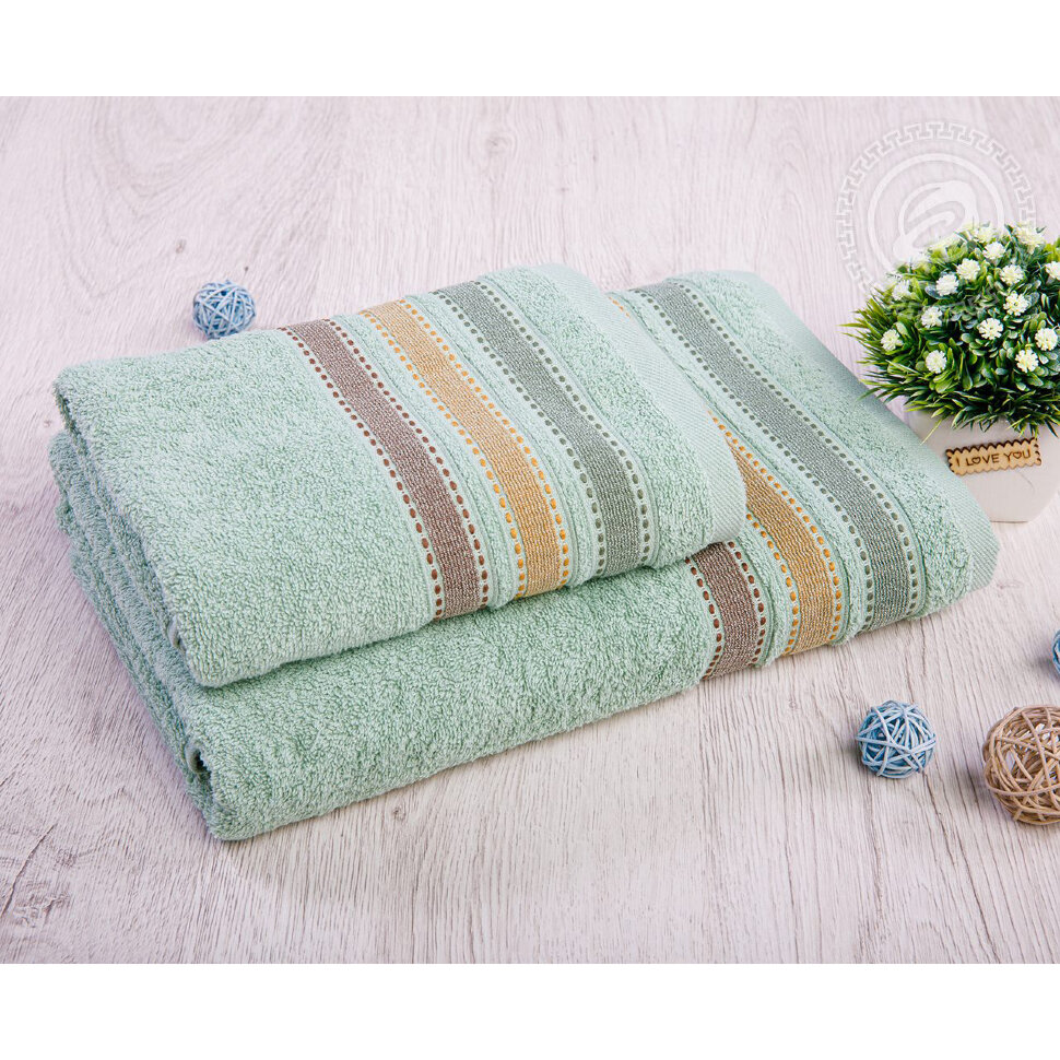 Набор полотенец Ренессанс фисташковый, 500г/м