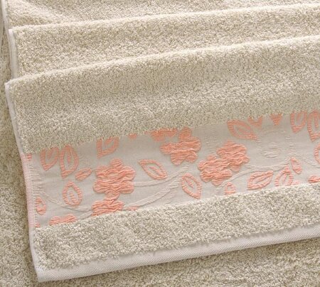 Полотенце махровое Прованс песочный, 500 г/м2