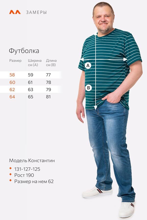 Мужская футболка Футболка HF9119 Полоска Happyfox