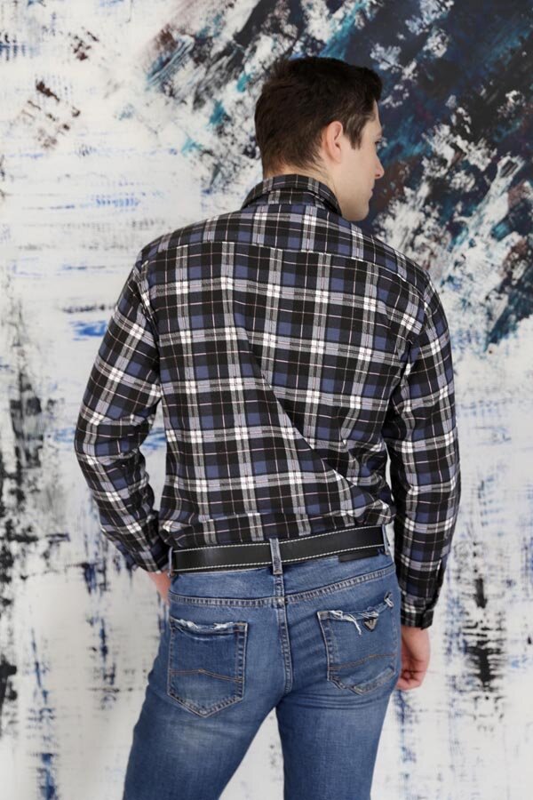 Рубашка фланель мужская 6897