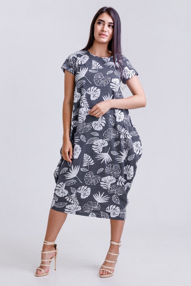 Платье женское 50516 серый