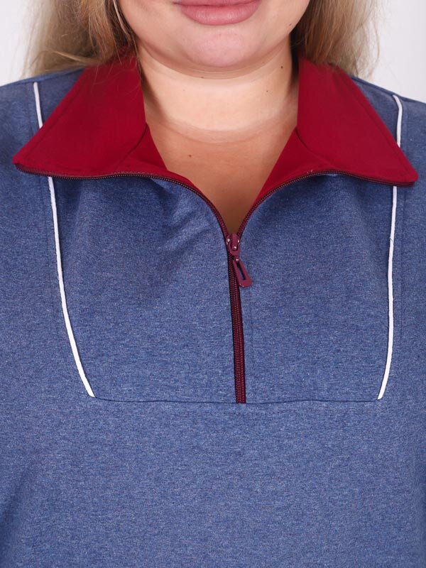 Костюм Ким голубой (бордо) КГ-102