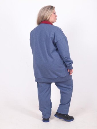 Костюм Ким голубой (бордо) КГ-102