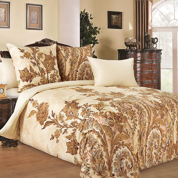 КПБ Музей бежевый сатин 1.5 сп.