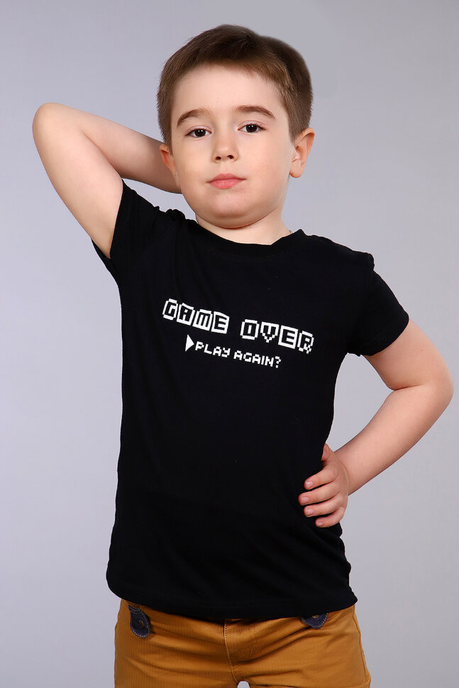 Футболка для мальчика 15308 черный