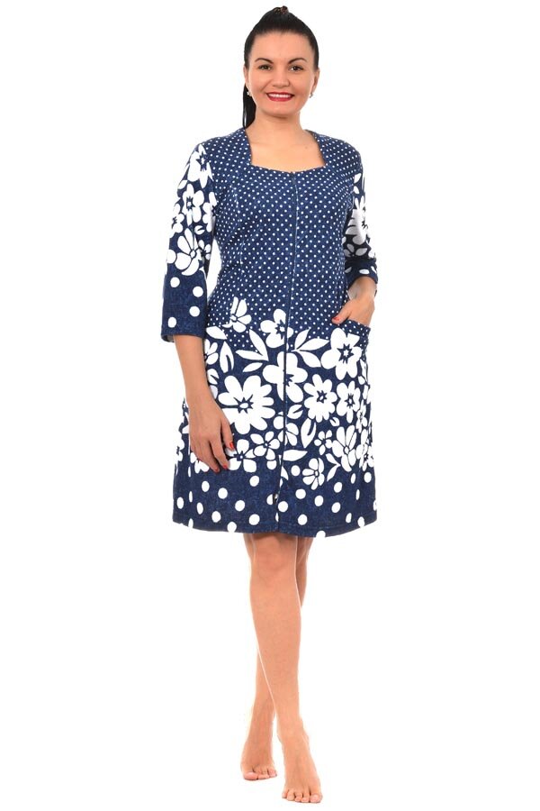 Халат Бренда синий М-5