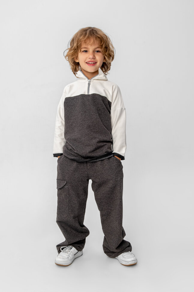 Костюм с брюками для мальчика Мерлин Серый
